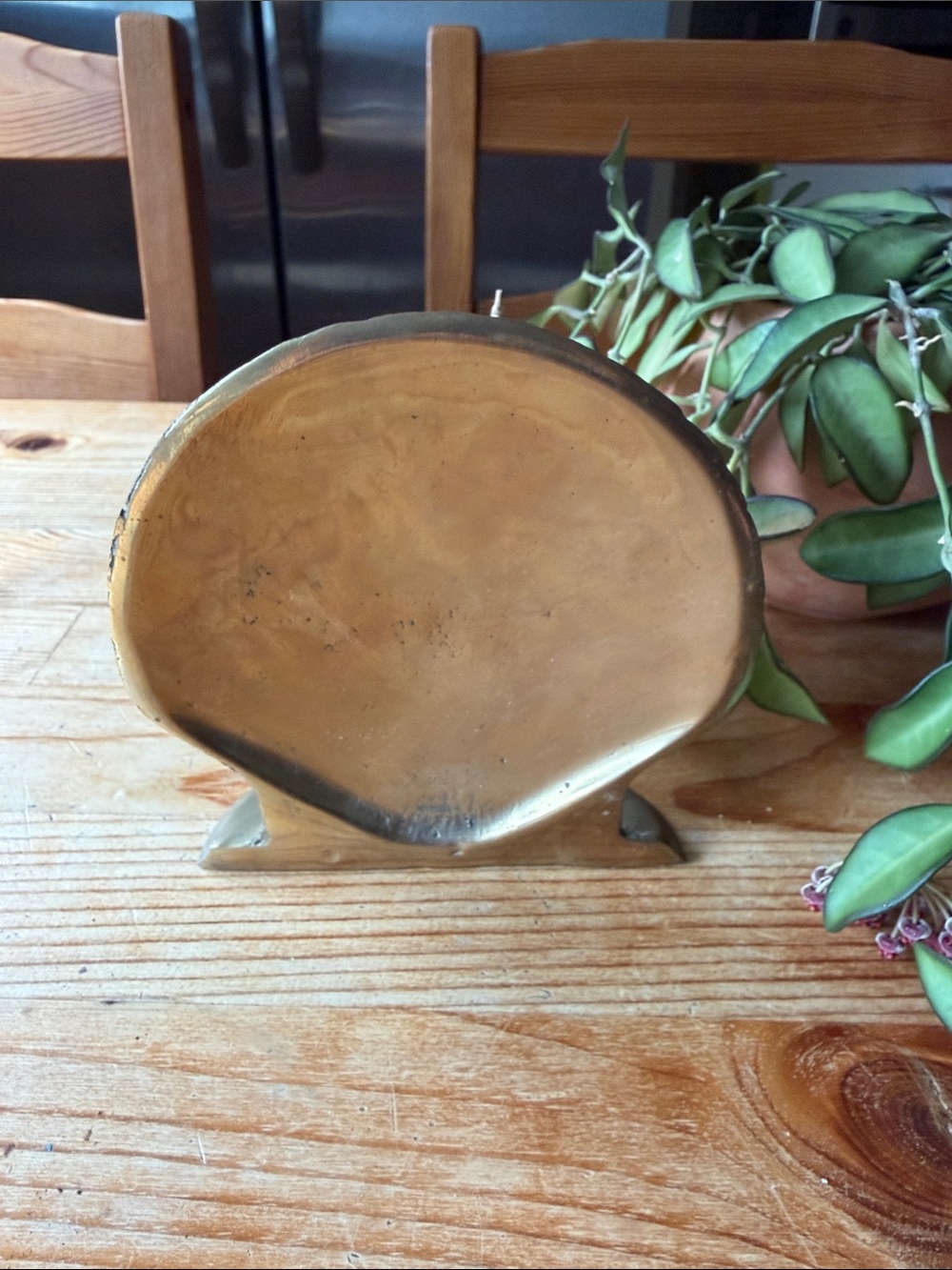 Vintage Brass Seashell Decorative Bookend - Picture 2 of 3
